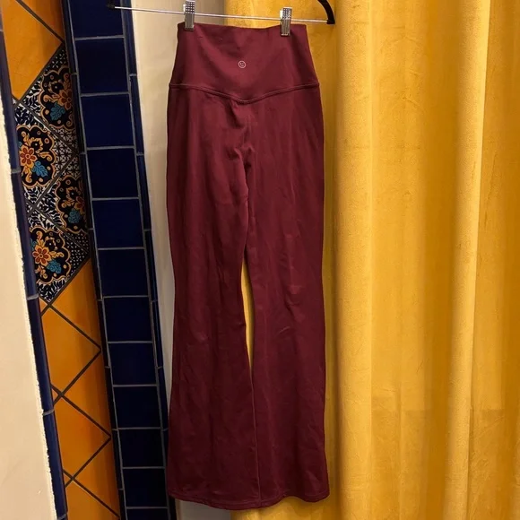 Gilly Hicks Maroon Flare Pants - Picture 3 of 3